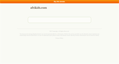 Desktop Screenshot of afrikids.com